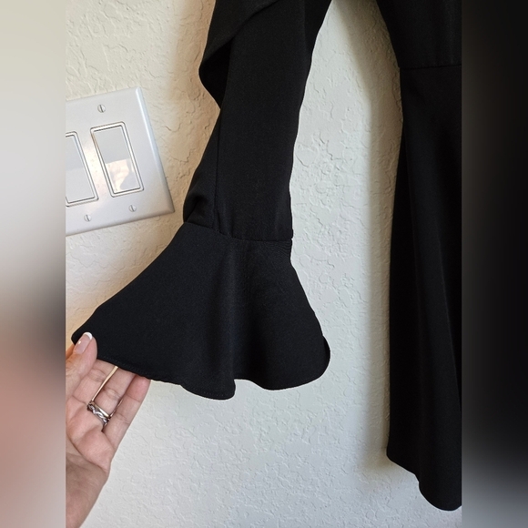 Do + Be Black Ruffle Lace Mini Dress Size Small - Picture 5 of 15